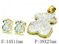 HY Wholesale Bears Earring/Pendant Set-HY64S0863IHG