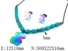 HY Wholesale Bears Earring/Pendant Set-HY48S0114H4Z