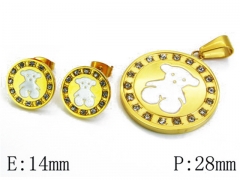 HY Wholesale Bears Earring/Pendant Set-HY64S0348IZZ