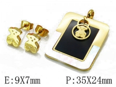 HY Wholesale Bears Earring/Pendant Set-HY64S0561IIE