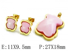 HY Wholesale Bears Earring/Pendant Set-HY64S0281HOZ