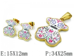 HY Wholesale Bears Earring/Pendant Set-HY64S0451HPZ