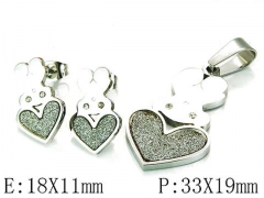 HY Wholesale Bears Earring/Pendant Set-HY64S0868HKD