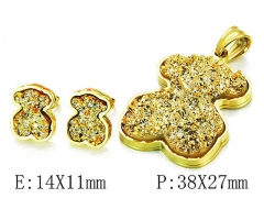 HY Wholesale Bears Earring/Pendant Set-HY64S0848IHE