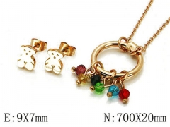 HY Wholesale Bears Earring/Pendant Set-HY64S0615IKS