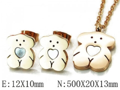 HY Wholesale Bears Earring/Pendant Set-HY90S0021HOC