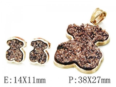 HY Wholesale Bears Earring/Pendant Set-HY64S0852IHG