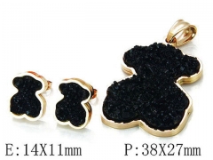 HY Wholesale Bears Earring/Pendant Set-HY64S0846IHY