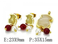 HY Wholesale Bears Earring/Pendant Set-HY64S0782HNR