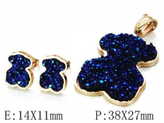 HY Wholesale Bears Earring/Pendant Set-HY64S0858IHA