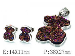 HY Wholesale Bears Earring/Pendant Set-HY64S0841HOQ