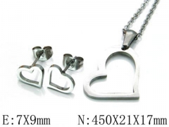 HY Wholesale jewelry Heart shaped Set-HY54S0208LS