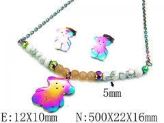 HY Wholesale Bears Earring/Pendant Set-HY48S0120H4U