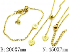 HY Wholesale jewelry Heart shaped Set-HY06S0984HMW