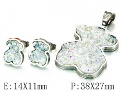 HY Wholesale Bears Earring/Pendant Set-HY64S0862HOQ