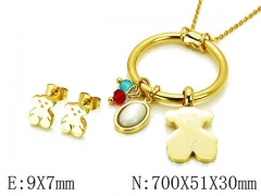 HY Wholesale Bears Earring/Pendant Set-HY64S0605IKZ