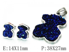 HY Wholesale Bears Earring/Pendant Set-HY64S0856HOX