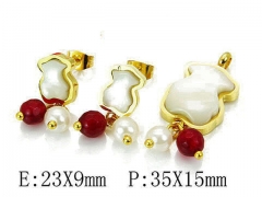 HY Wholesale Bears Earring/Pendant Set-HY64S0780HNV