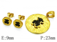 HY Wholesale Bears Earring/Pendant Set-HY64S0340IHZ