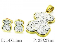 HY Wholesale Bears Earring/Pendant Set-HY64S0866IHT