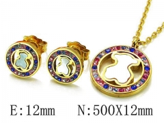 HY Wholesale Bears Earring/Pendant Set-HY90S0184IIL