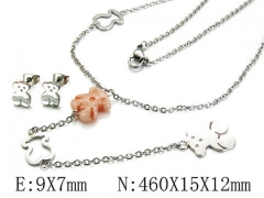 HY Wholesale Bears Earring/Pendant Set-HY64S0751IKY