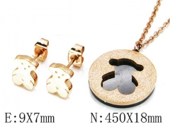 HY Wholesale Bears Earring/Pendant Set-HY64S1001HOE