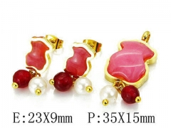 HY Wholesale Bears Earring/Pendant Set-HY64S0788HNC