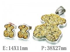 HY Wholesale Bears Earring/Pendant Set-HY64S0847HOE