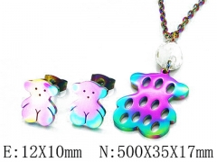 HY Wholesale Bears Earring/Pendant Set-HY48S0113HKQ