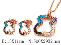 HY Wholesale Bears Earring/Pendant Set-HY90S0228ILW