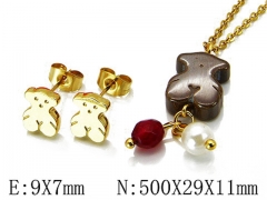 HY Wholesale Bears Earring/Pendant Set-HY64S0575HLA