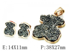 HY Wholesale Bears Earring/Pendant Set-HY64S0855IHC