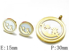 HY Wholesale Bears Earring/Pendant Set-HY81S0365HJD