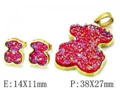 HY Wholesale Bears Earring/Pendant Set-HY64S0860IHE