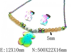 HY Wholesale Bears Earring/Pendant Set-HY48S0119HKD