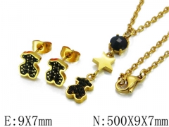 HY Wholesale Bears Earring/Pendant Set-HY64S0413ILZ