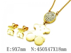 HY Wholesale Bears Earring/Pendant Set-HY64S0812HNR