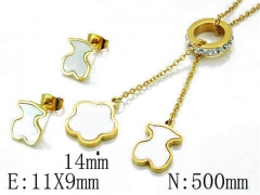 HY Wholesale Bears Earring/Pendant Set-HY64S0510IKF