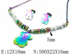 HY Wholesale Bears Earring/Pendant Set-HY48S0118HKQ