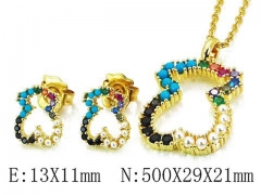 HY Wholesale Bears Earring/Pendant Set-HY90S0227IKL