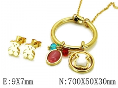 HY Wholesale Bears Earring/Pendant Set-HY64S0606IKG