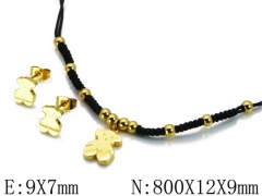 HY Wholesale Bears Earring/Pendant Set-HY64S0422HPZ