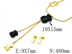 HY Wholesale Bears Earring/Pendant Set-HY64S0646IMF