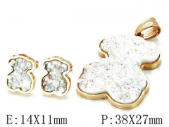 HY Wholesale Bears Earring/Pendant Set-HY64S0864IHF