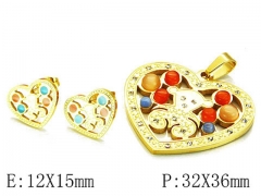 HY Wholesale Bears Earring/Pendant Set-HY64S0875HLD