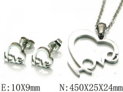 HY Wholesale jewelry Heart shaped Set-HY54S0436LV