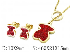 HY Wholesale Bears Earring/Pendant Set-HY02S2740HIS