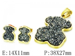 HY Wholesale Bears Earring/Pendant Set-HY64S0854IHV