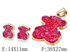 HY Wholesale Bears Earring/Pendant Set-HY64S0861IHD